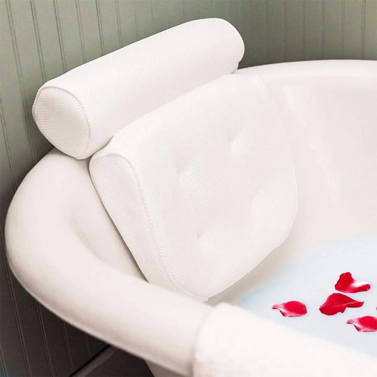 Bathroom Pillows Bath Pillows Come with Head Neck Shoulder and Back Support That Super Thick and Soft for The Best Relaxation