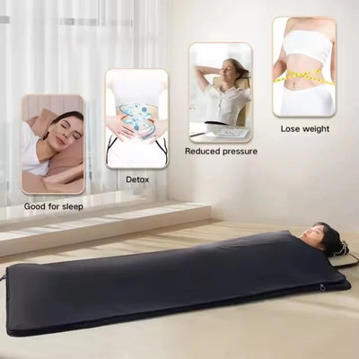 Home Spa Infrared Zip Steaming Body Blanket New Trending  Pain Relief Weight Loss Far Infrared Technology EU Plug
