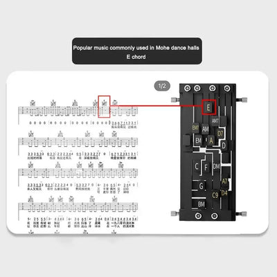 Guitar Auxiliary Artifact Folk Guitar Playing And Singing Chord Practice Automatic Transmission One Key Chord Player