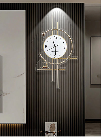Metal Wall Art Bathroom Wall Clocks Living Room Xenomorph Design Creative Fashion Wall Watch Peacock Horloge Room Decorations