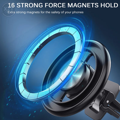Universal For MagSafe Car Mount New Magnetic Phone Holder Stand Air Vent Mobile Phone Clip GPS Bracket For iPhone 14/13/12ProMax
