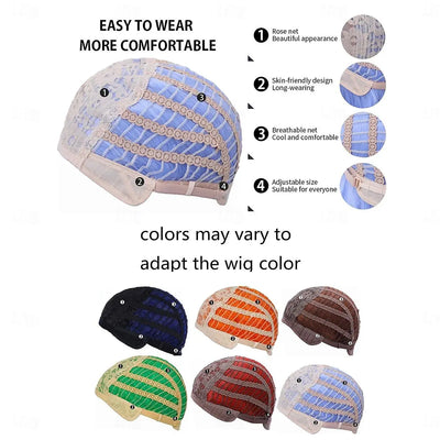 HAIRJOY Synthetic Hair Wavy Wigs for Women Short  Middle Part Curly  Bob Wig  Heat Resistant Fiber Wig for Daily Party Use