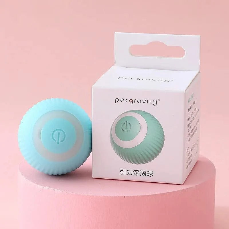 Pet Automatic Rolling Cat Toy Training Self-propelled Kitten Toy Indoor Interactive Play Electric Smart Cat Ball Toy Supplies