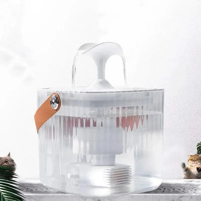 Pet Cat Water Fountain Automatic Dispenser for Pets Cat and Dog Drinking Basin Live Water Circulating Pet Water Feeder Portable