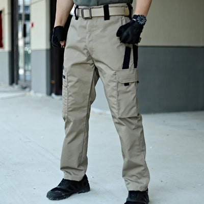 New Men Tactical Trousers Cargo Multi-Pocket Pants Outdoor Construction Work Wear Fishing Hiking Trekking Casual Pants Durable