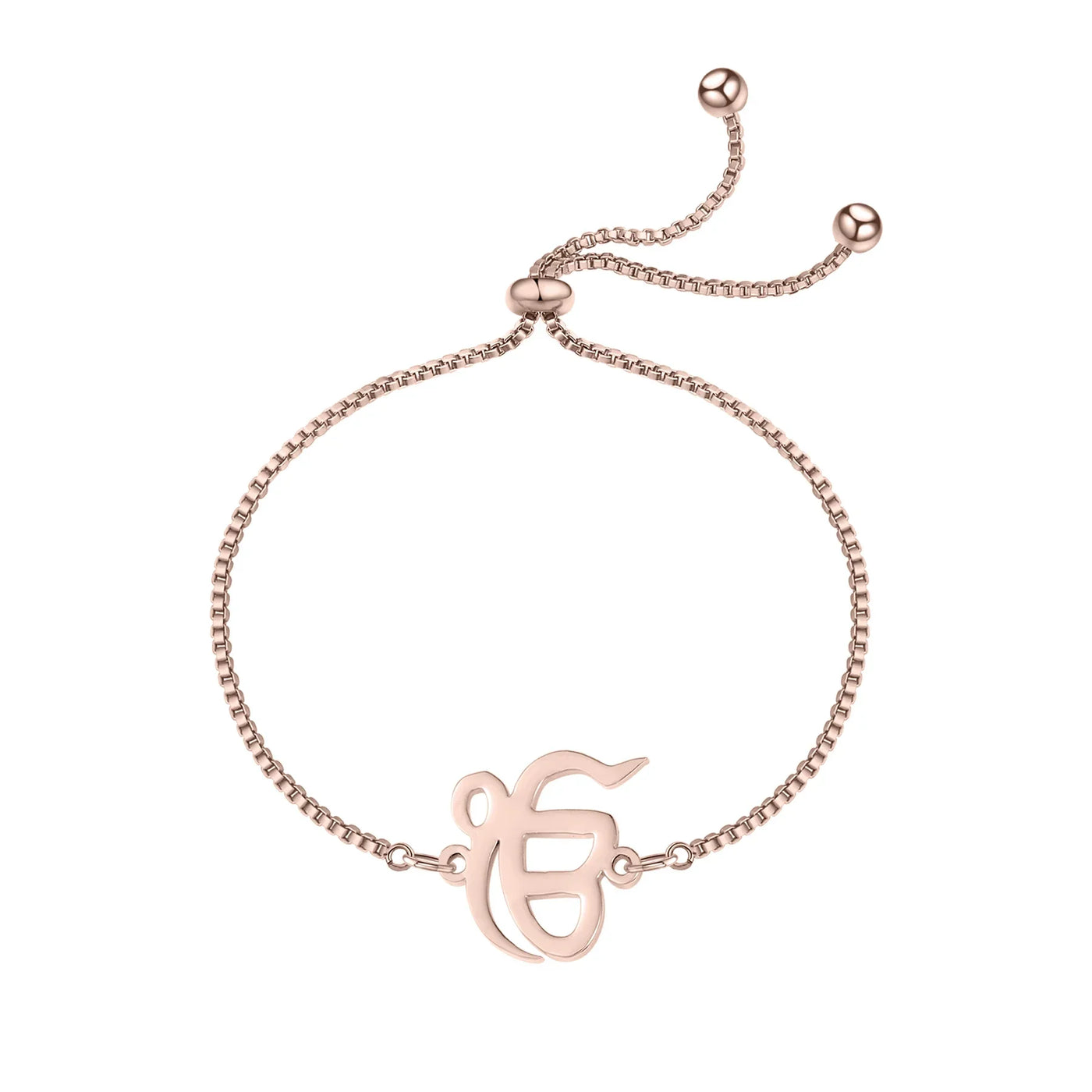 Punjabi Sikh Gold Box Bracelet Gift 18K Stainless Steel Bracelet Believer Faith Master Unique Symbol Religious Jewelry  Souvenir