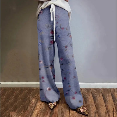 Bohemian Casual Wide Leg Pants European Fashion Women's Sports Trousers Boho Pants Daily Party Drawstring Loose Pants Plus Size