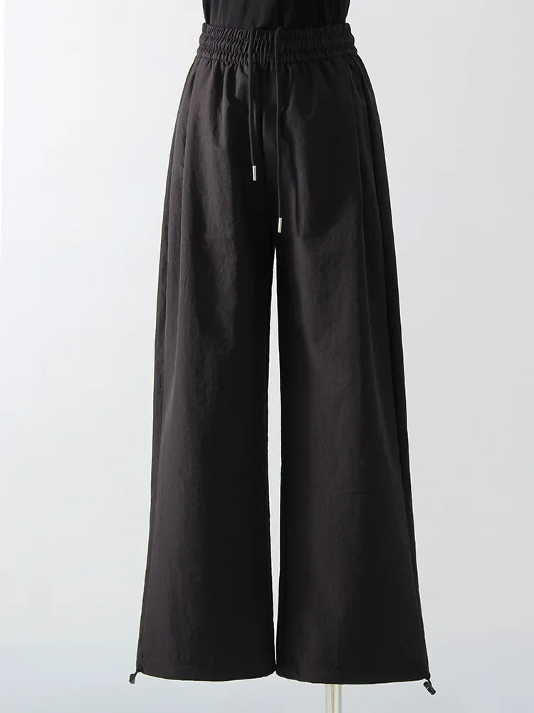 White Sweatpants For Women High Waist Loose Joggers Straight Trousers Female Black Spring Summer Casual Woman Long Pant Wide Leg