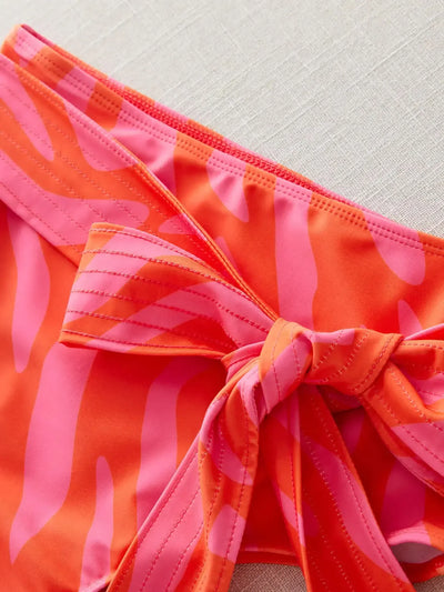 Swimwear High Waist Bikinis with Belt V Neck Shirring Swimsuit Women Ruffle Bathing Suit y2k Drawstring Beachwear