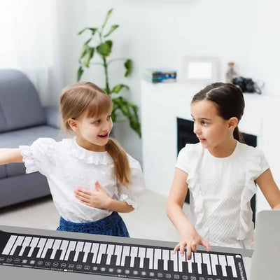 Roll Up Piano Keyboard Foldable Hand Roll Piano 49 Keys Hand Roll Piano For Beginners Kids Adults Educational Toys For Home