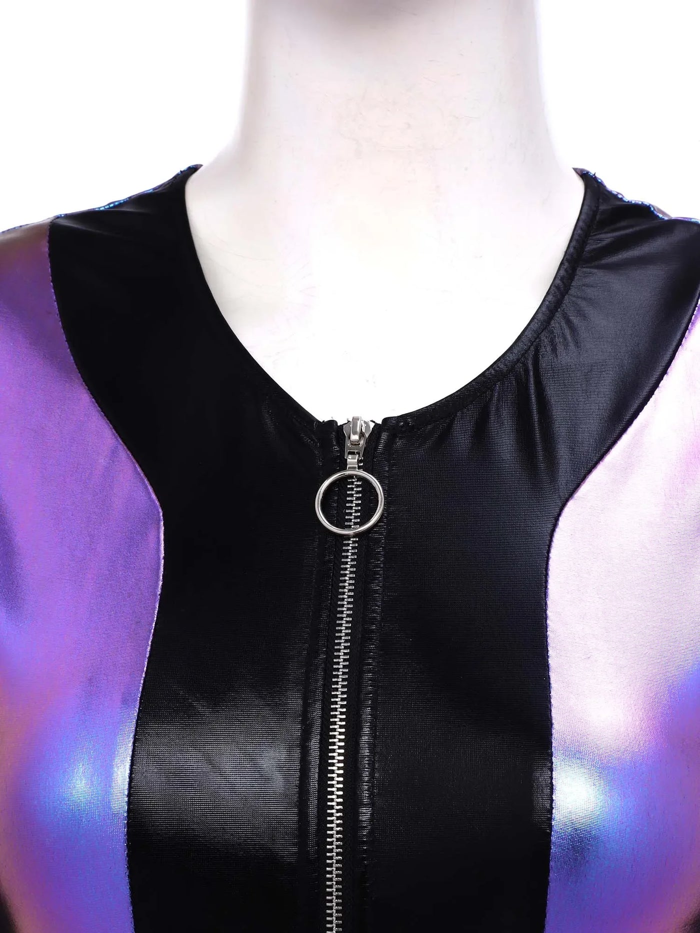 Womens Vintage 70s 80s Disco Dance Jumpsuit Mesh Long Sleeve Bell Bottom Pants Metallic Shiny Rompers Bodysuit Halloween Costume