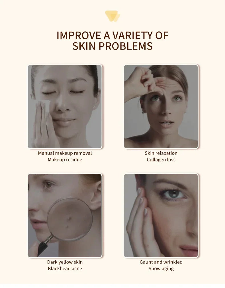 High Frefruquency RF Neck Face Beauty Device Anti-aging Remove Double Chin EMS Facial Lifting Warm Facial Massager