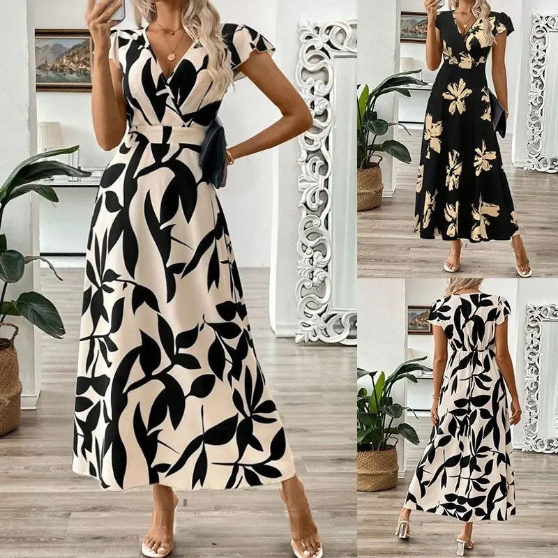 summer dress woman 2025 vestidos para mujer fashion vestidos print party dresses vacation dress long dresses for woman clothing