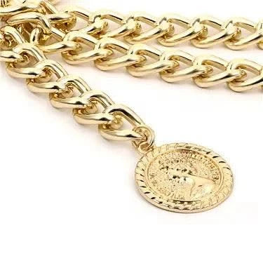 Designer Retro Tassel Chain  Metal Belt For Women| Punk Fringe Waist Dress Female |Silver Gold | Ladies