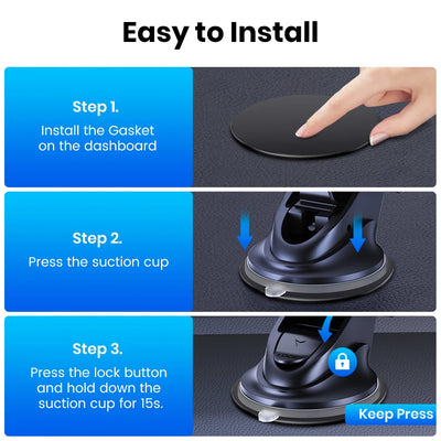 TOPK Car Phone Holder MagSafe Magnetic Mount [Strong Magnet] Dashboard Car Stand For iPhone 15 Pro Universal Magnetic Car Mount