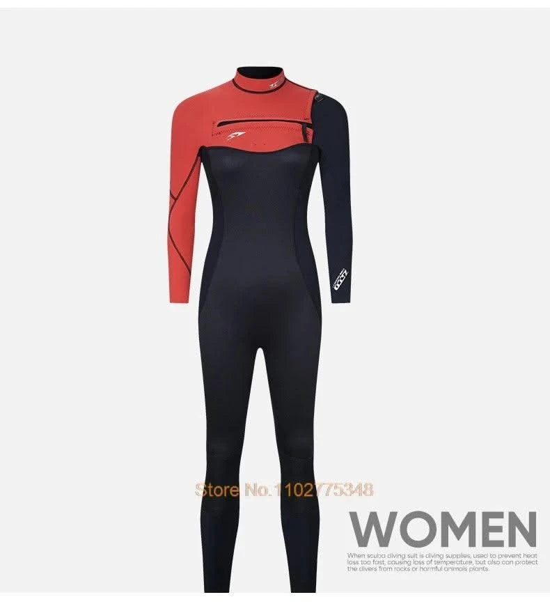Wetsuits For Men Women Neoprene Surf Suit Wet Suit Chest Zip 3/2mm Full Body Dive Skins For Surfing Diving Snorkeling Kayaking