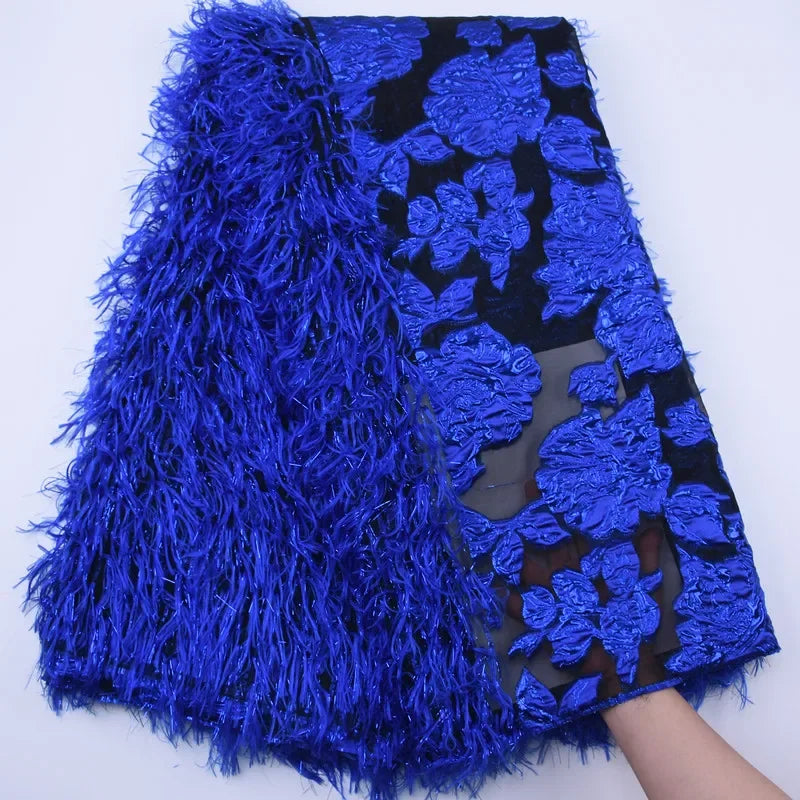 SJD African Demask Lace Fabric French Net Rmbroidery Brocade Lace 2024 Hot Sale Nigeria Jacquard Fabric For Women Luxury Dresses