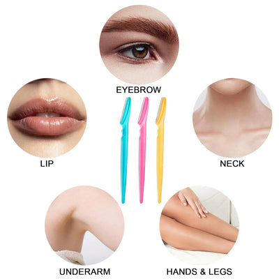 5pcs Razor and Face Razor for Women and Men, Eyebrow Hair Trimmer and Shaver with Protective Cover,Safe