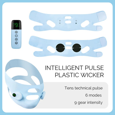 Electric Face Slimming Bandage V Line Face Shaper Chin Cheek Lift Up Belt Cheek Slimmer Facial Massage Strap Edema Removal Mask