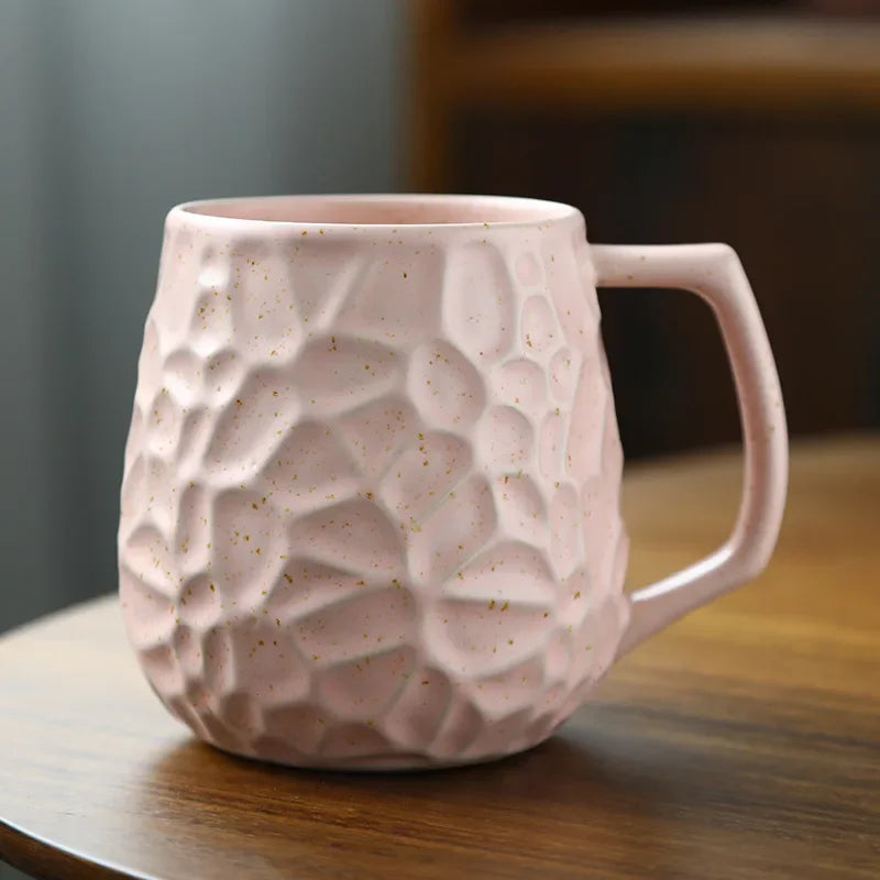 Ceramic Mug with for Home Use High Aesthetic Value for Breakfast Couple's Water Cup Design