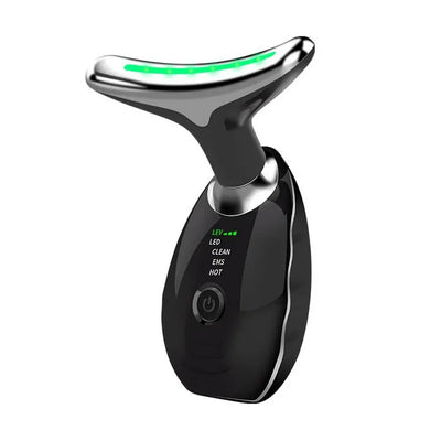 Electric Neck Massager with 7 Color Neck Beauty Device EMS Neck Facial Eye Massage Vibrating Massager Beauty Tools