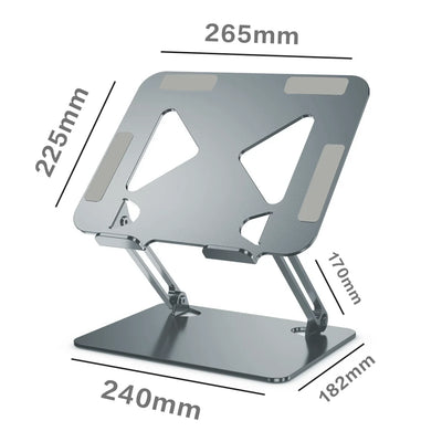 JOMAA Aluminum Alloy Adjustable Laptop Stand Ergonomic Notebook Riser Holder Computer Stand Compatible with Laptops Tablet