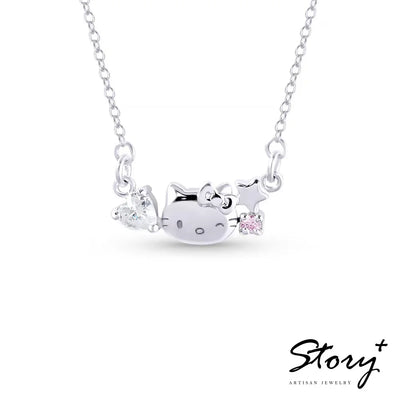 Sanrios Luxury Necklaces Anime Hellokitty Cinnamoroll Clavicle Chain Necklace for Women Jewelry Wedding Party Birthday Girl Gift