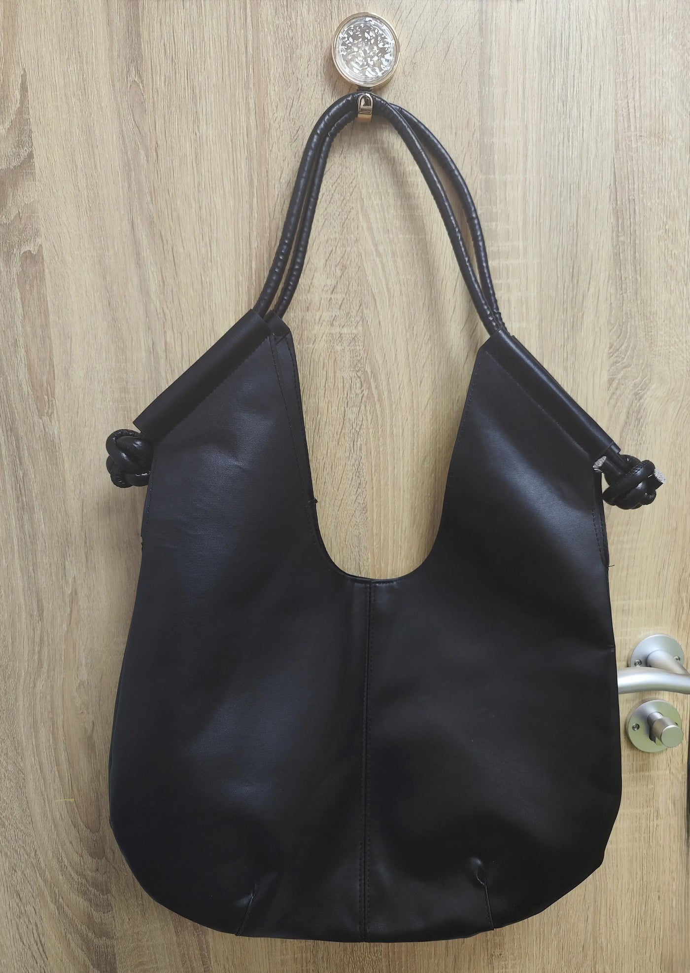 Womens Black Handbag Minimalist Casual Tote Bag Large-capacity Commuting Shoulder Armpit Large Handbags Designer Business Clutch