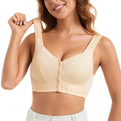 2024 New Breathable Bra Lingerie for Women Push Up Bra Front Button Seamless Lifting Tank Top Lingerie Vest Underwear Female Bra