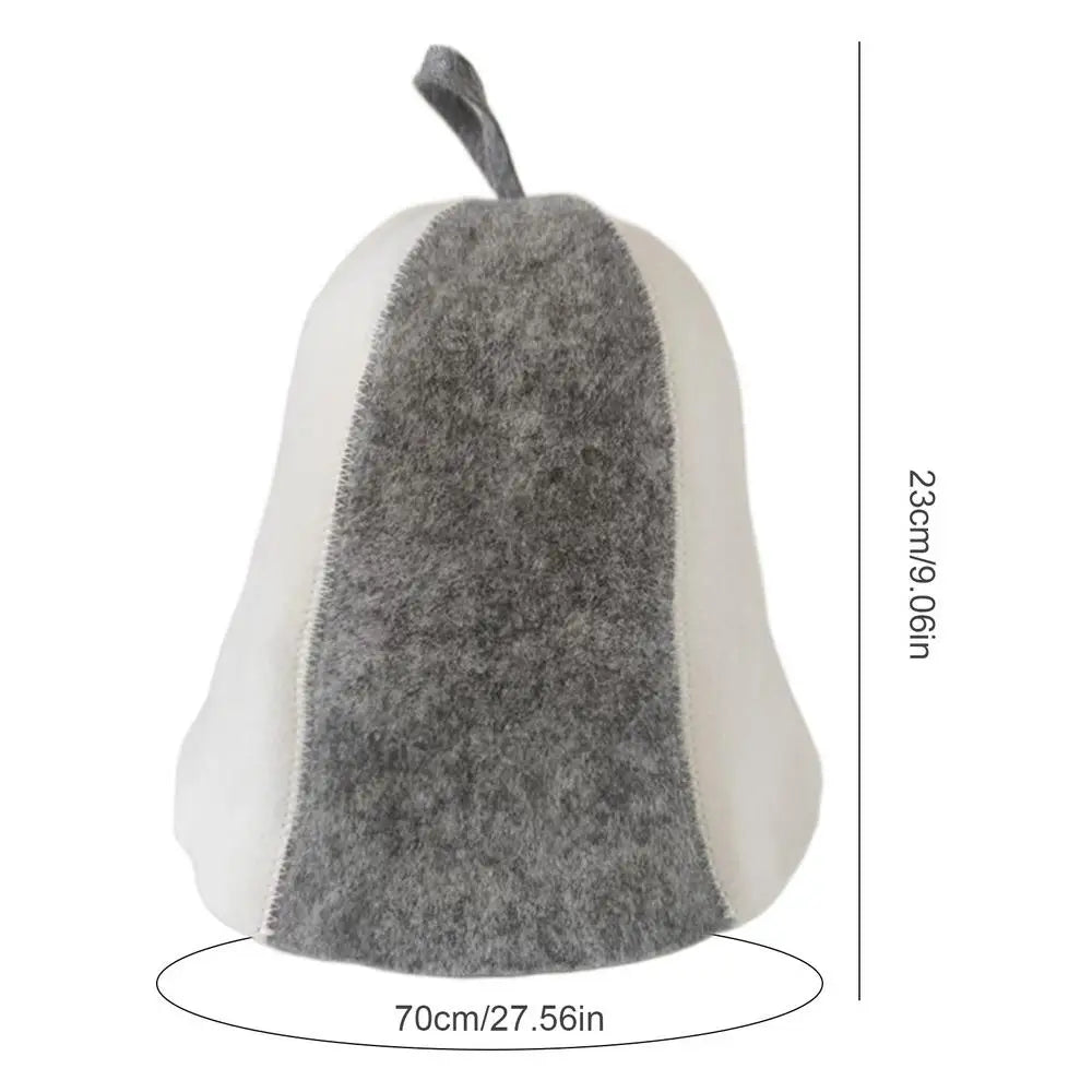 sauna Anti Heat Sauna Hat Thicken Wool Felt Shower Cap Women Men Steam Bath Shower Hair Turban Quickly Towel Drying Towel Hats