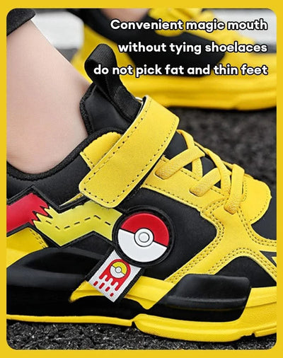 Kids Cartoon Sports Skate Shoes Lightweight for Easy Wear Children's Outdoor Casual Sneakers Non-Slip Sole for School Play