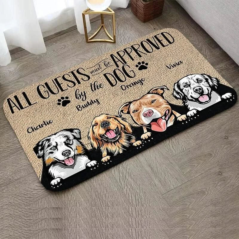 Custom Cute Cat Dog Children Room Mat Kitchen and Home Items Entrance Carpet Floor Mats Washable Non-slip Kitchen Rug Rugs Foot