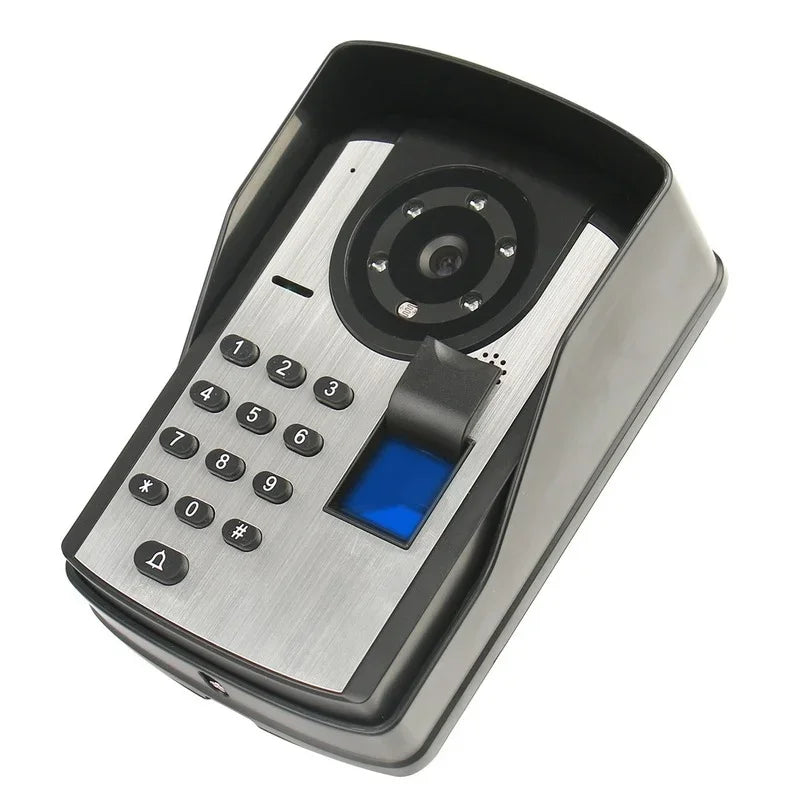 Video Intercom Doorbell Kits 7'' Monitor Wired Wifi Video Door Phone System IR Camera with Electric Lock +Exit+ APP Control