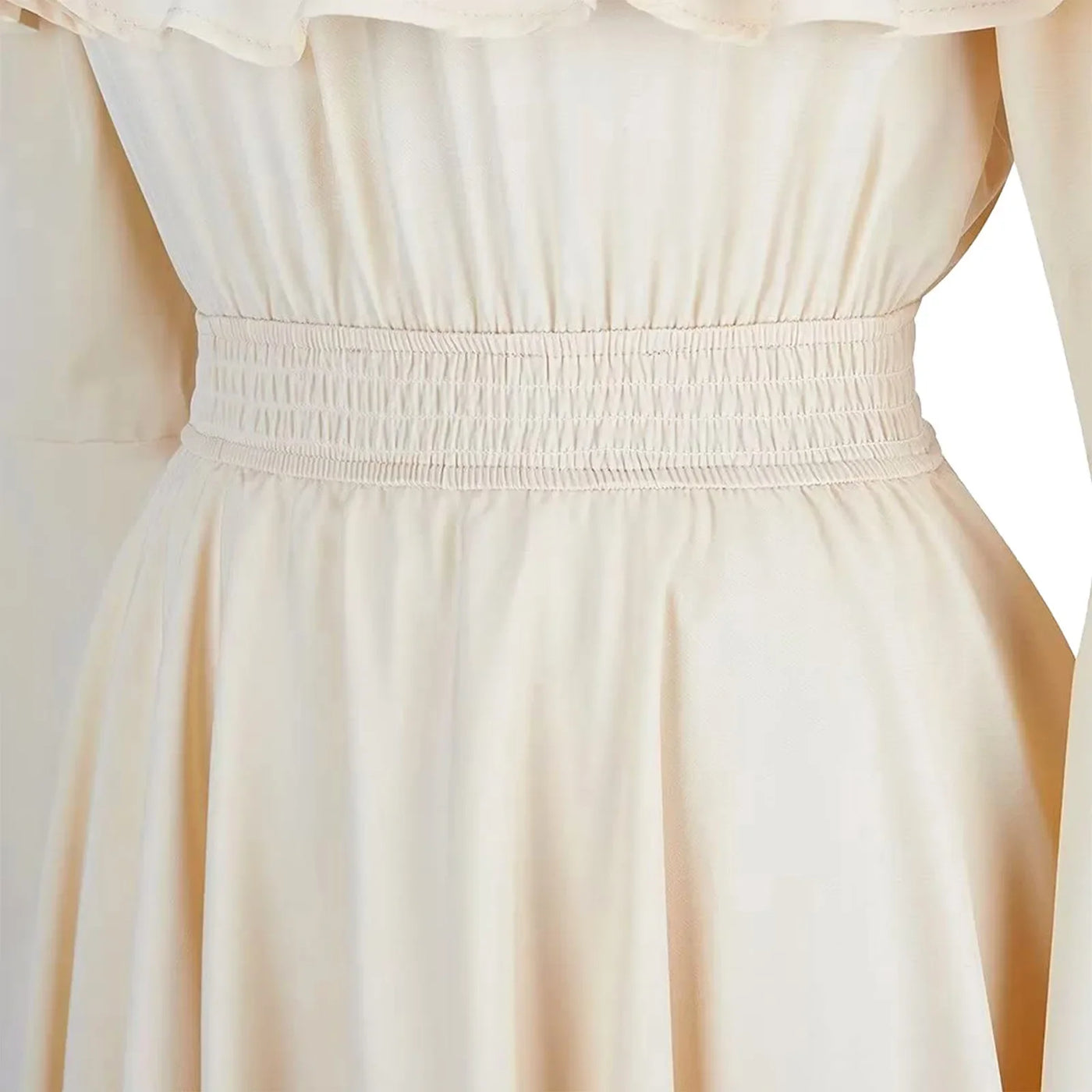 Renaissance Dress For Women Long Sleeves Medieval Off Shoulder Elastic High Waist Smocked Dress Elegant Evening Gown Plus Size