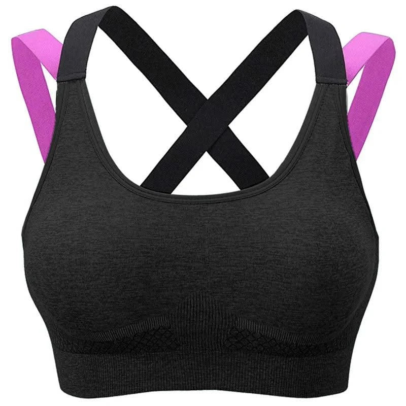 Women's Fashion Back Sports Bra Women Running Fitness Shockproof Underwear Moisture Wicking Quick Drying Sports Undershirt