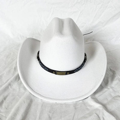 Men's Western Women's Cowboy Hat Army Green Men's Women's Cowboy Jazz Hat Wide Brim Felt Fedora Sombrero Hombre