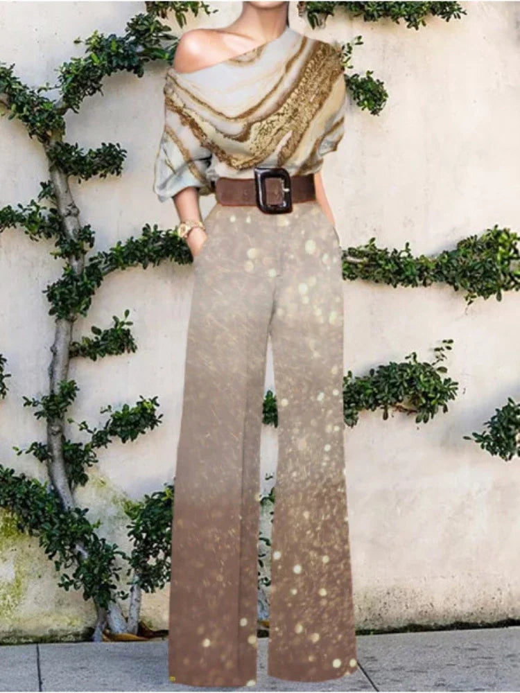 Women Jumpsuits New In Spring Autumn Female Chic Elegant Office Lady Wide Leg Pants Bodysuits Jump Suits for Women One Pieces