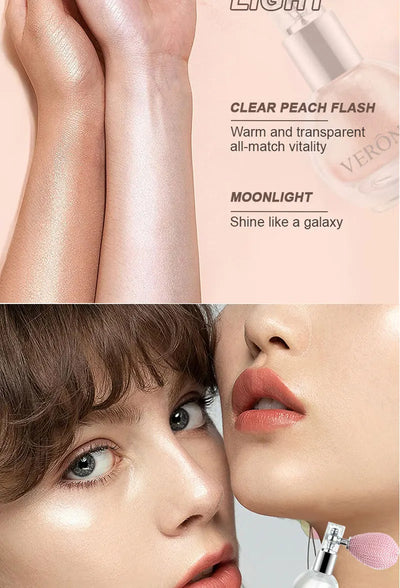 High Gloss Body Diamond Shimmering Spray Powder Highlight Powder Makeup Suitable for Facial and Body Skin Hair Clothes Cosmetics