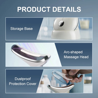 VLVEE Neck Beauty Device EMS Face Massager Facial Neck Lifiting 3 Colors Light Skin Tighten Reduce Double Chin Skin Care Tools