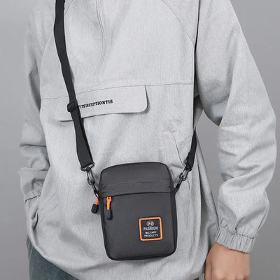 Men's Business Shoulder Bag Casual Man's Messenger Bag Durable Male Handbag Waterproof Oxford Cloth Bag Mini Mobile Phone Bags