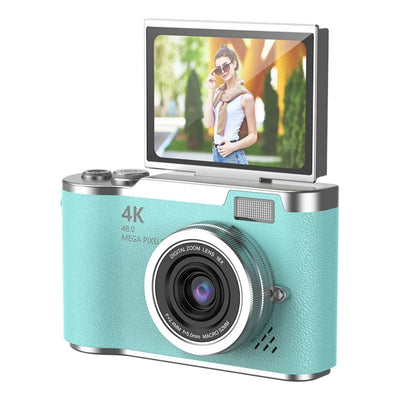 High-Definition HD Digital Camera 4K 48MP 8X Digital Zoom Video Camcorder CCD with Hanging Straps Flip Screen