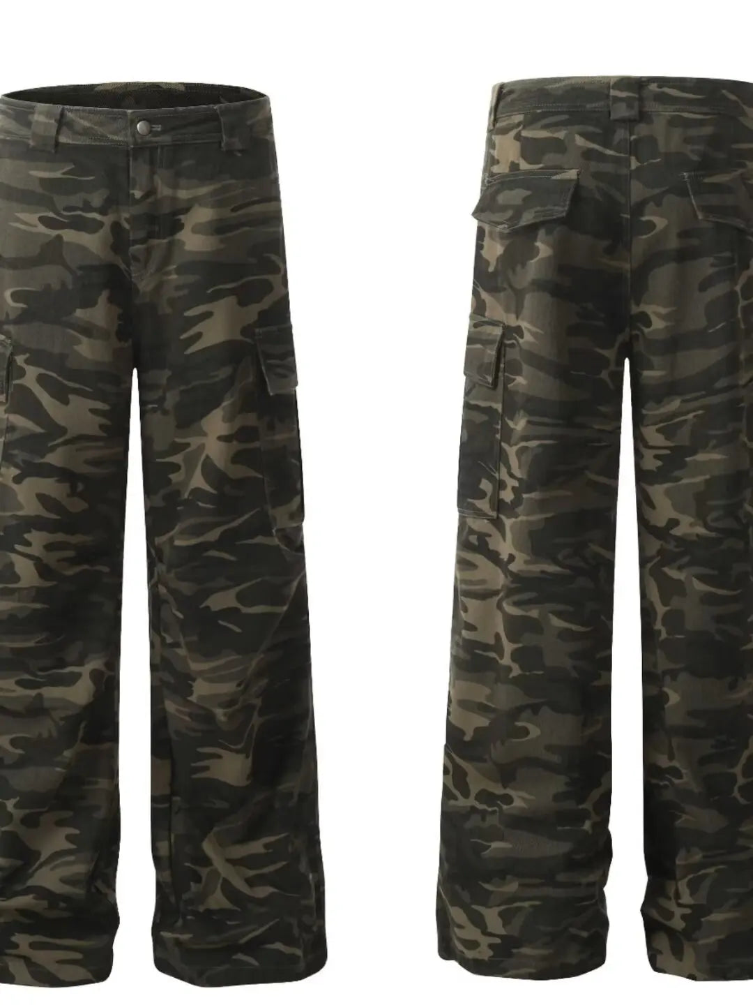 Simple Straight Trousers for Men Camouflage Pants New Casual Pants Man Lazy Comfortable New Literature and Art Trend