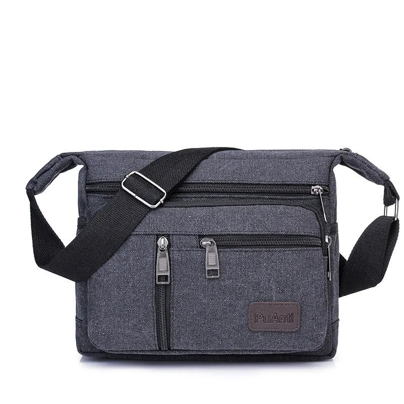 Men Canvas Shoulder Bags Casual Tote Travel Men's Crossbody Bag Luxury Messenger Bags Fashion High Quality Handbag