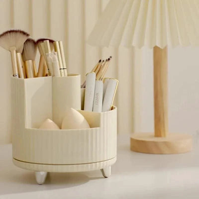 Makeup Organiser Lipsticks Container Vanity 360° Rotating Makeup Brush Holder