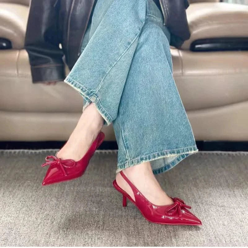 Shallow Butterfly-knot High Heel Women's Elegant Shoes | Sandals |  Wedding | Party Shoes | Summer