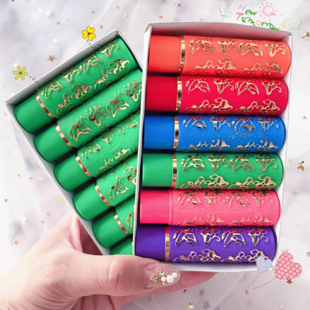 6 Colors Lipstick Waterproof Velvet Lip Stick Matte Sexy Lip Gloss Color Mood Changing Lasting Moisturizing Lip Blam Lip Care