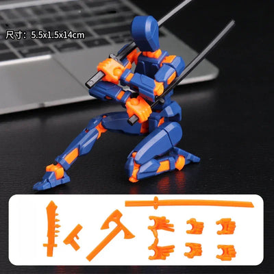 Multi-Jointed Movable Shapeshift Robot 2.0 3D Printed Mannequin Dummy 13 Action Figures Toys Kids Adults Parent-children Games