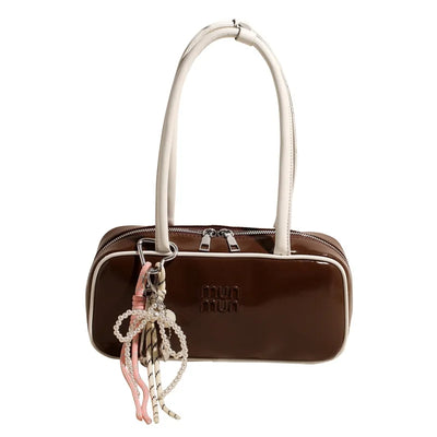 Designer Bowling Tote Women's Oversized Shoulder Bag, High-Capacity Office Handbag, Fashionable Minimalist Crossbody Purse