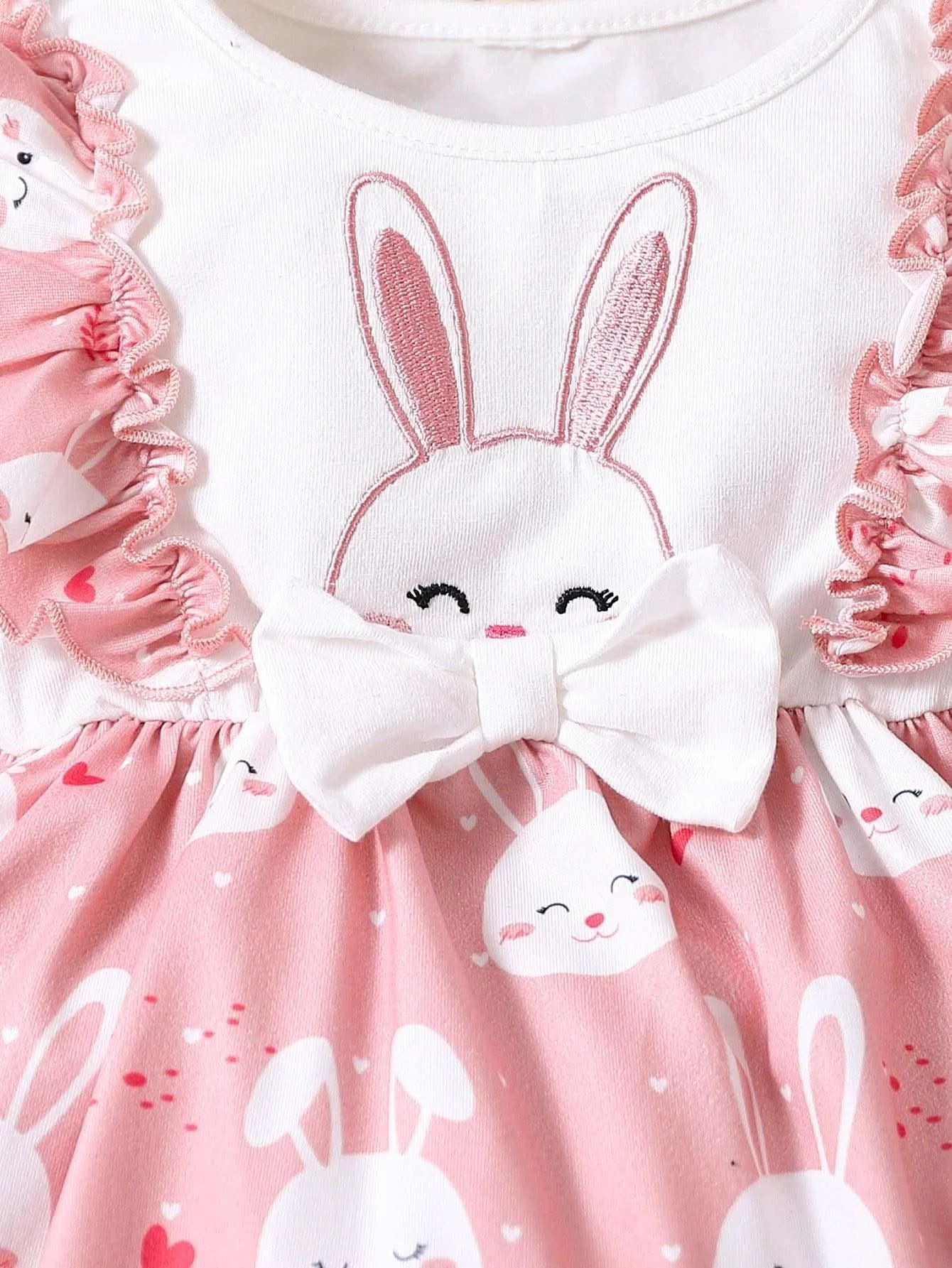 Rabbit Printed Long sleeved Princess Dress For Children |Spring and Autumn  |Infant and Child Party Casual
