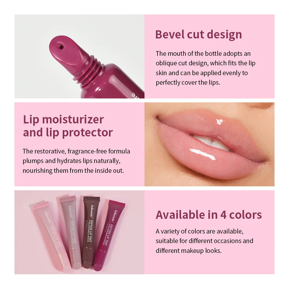 Plump Moisturizing Glossy Mirror Lip Gloss Nutritious Lip Oil Cosmetic Portable Lip Makeup Reduce Fine Lines On Lips For Women